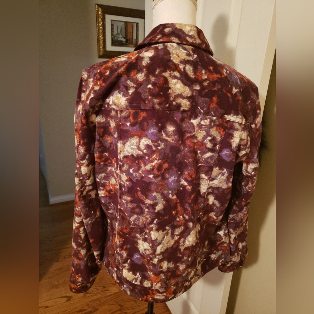 Stylish Abstract Print Jacket - Picture 4 of 9